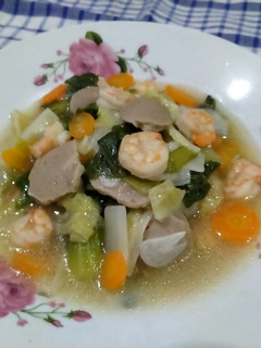 Foto resep Capcay Bakso Kuah