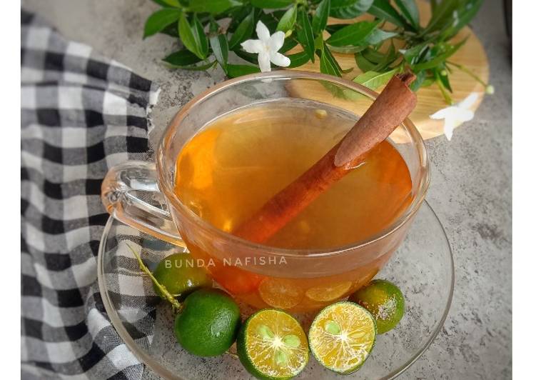 Langkah Mudah untuk Menyiapkan Teh Jeruk Wangi Kayu Manis Anti Gagal