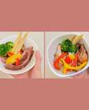 【氣炸鍋料理】里肌牛排與里肌豬排