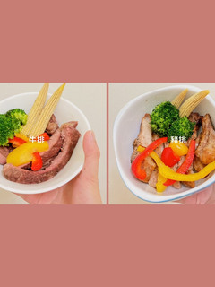 【氣炸鍋料理】里肌牛排與里肌豬排 的食譜成品照片