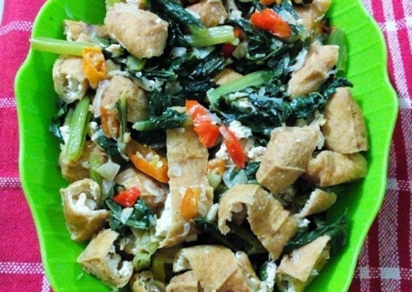 Tumis sawi & Tahu