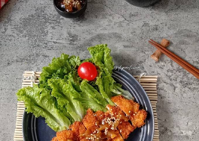 Resep Chicken Katsu saus Teriyaki, Lezat Sekali