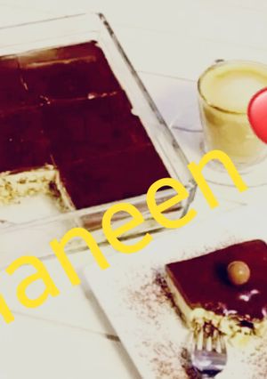 صورة لوصفة حلى بارد طبقات بالمهلبيه