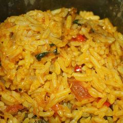 A picture of Palm Oil Rice.