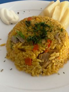 Una foto de Arroz de cerdo
