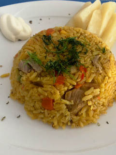 Una foto de Arroz de cerdo