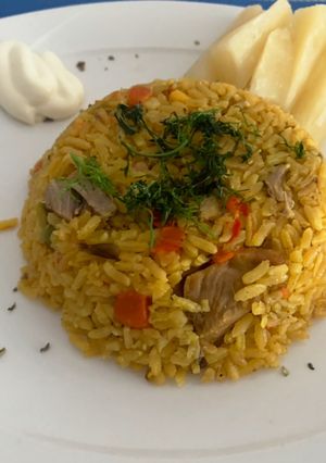 Una foto de Arroz de cerdo