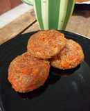 Tortitas de zanahoria con stevia