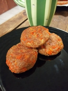 Una foto de Tortitas de zanahoria con stevia