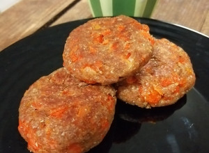 Una foto de Tortitas de zanahoria con stevia