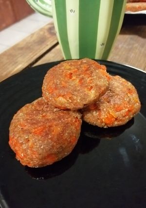 Una foto de Tortitas de zanahoria con stevia