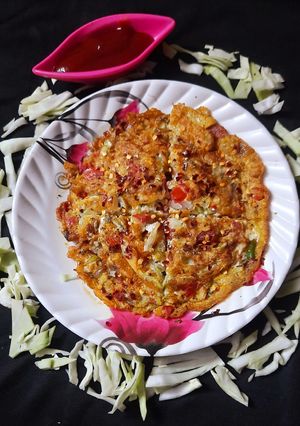 বাঁধাকপির ওমলেট (bandhakopir omelette recipe in Bengali) রেসিপির প্রধান ছবি