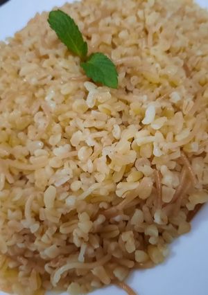 صورة لوصفة طبق برغل بالشعريه