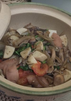 Foto resep Oseng JTTTS (jamur tiram,telur tahu,& sosis) Simple allert!