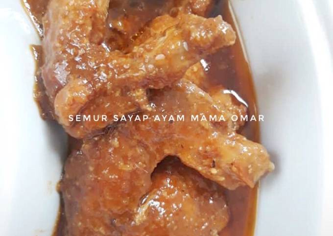 Semur sayap ayam pedas