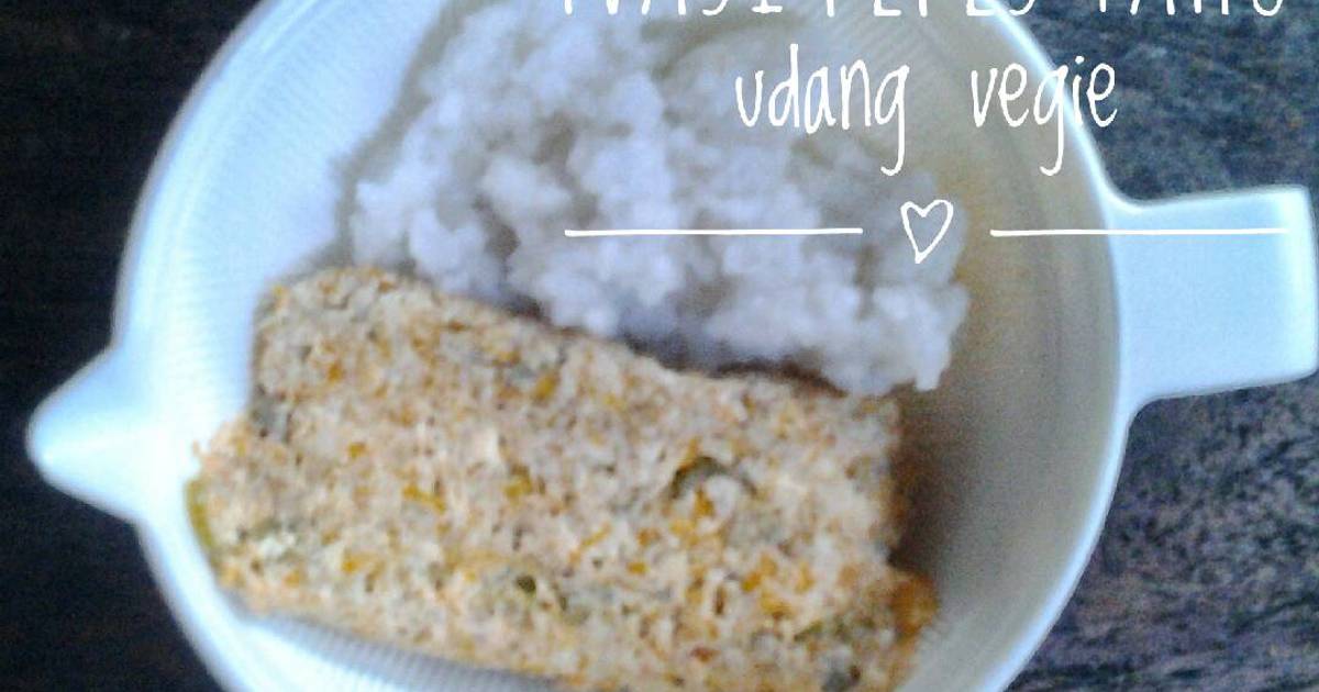  Resep  Mpasi pepes tahu udang  vegie nasi lembek oleh Ais 