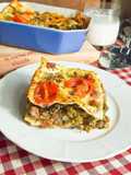 Lasagna with Broccoli and Tomatoes