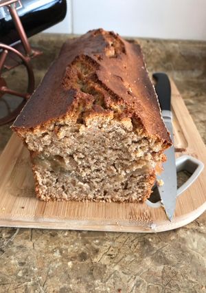 Una foto de Bizcocho de salvado y manzana