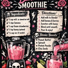 A picture of Strawberry Banana Smoothie.