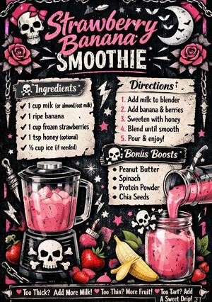 A picture of Strawberry Banana Smoothie.