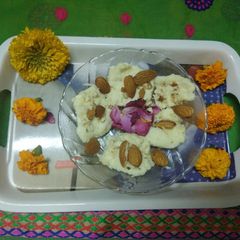 A picture of Paneer barfi.