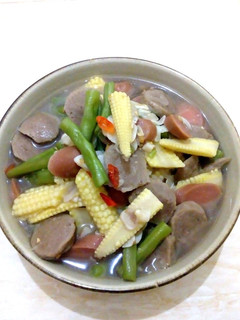 Foto resep Tumis Baby Corn, Buncis, dan Bakso