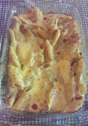 Una foto de Fideos pasta gratinada con atún
