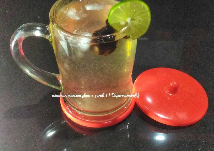 Langkah Mudah untuk Menyiapkan Plum + jeruk _ minuman segar, Lezat Sekali