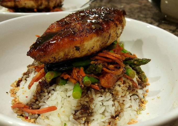 Balsamic Chicken on Rice