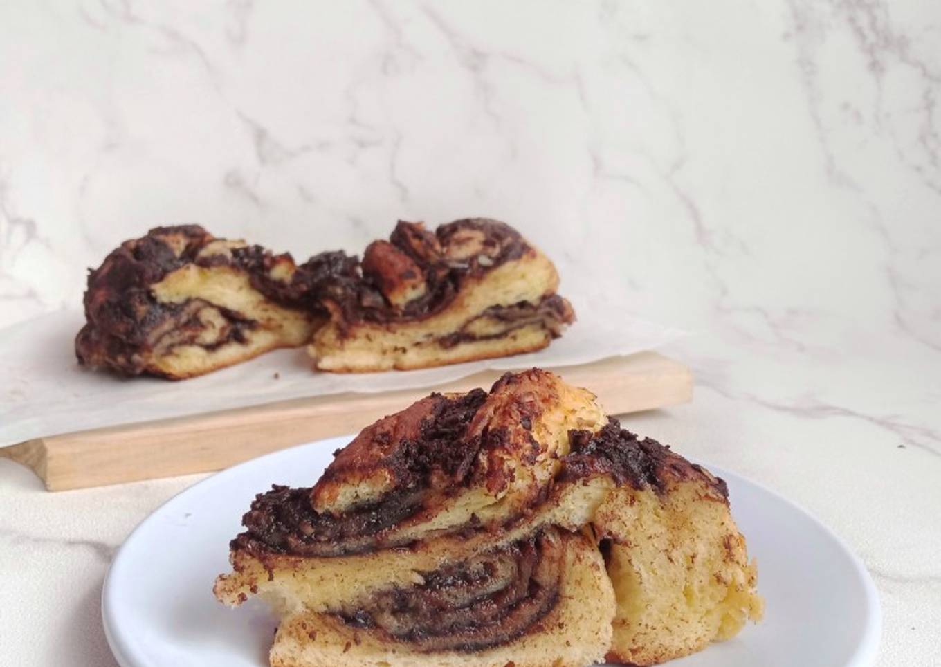 Chocolate cheese babka