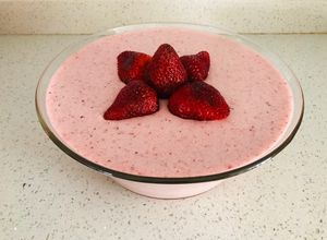 Una foto de Bavaroise de frutillas naturales