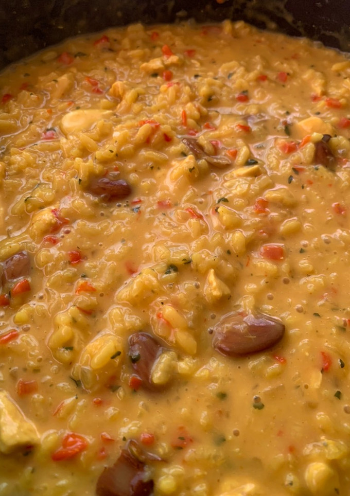 Una foto de Risotto thai