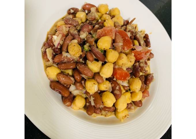 Recipe of Speedy Red beans & chickpeas salad