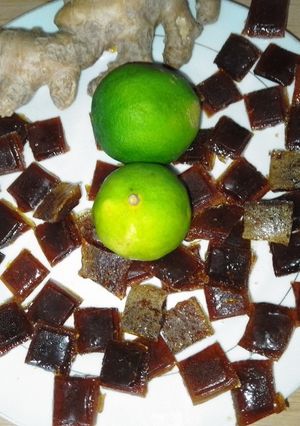 Una foto de Caramelos de jengibre y limón