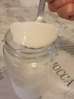 Una foto de Yogurt de coco sin lactosa y sin aparatos