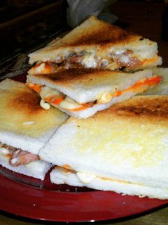 Foto resep Sandwich isi sosis mayo keju