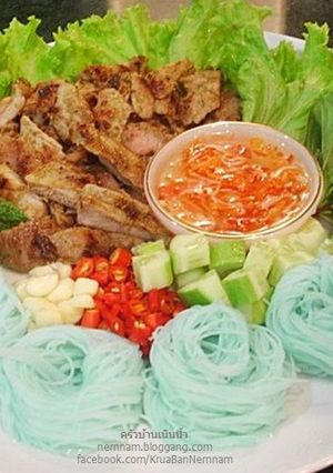 รูปของ เส้นหมี่หมูย่างตะไคร้