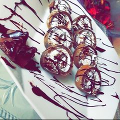 A picture of Chocolate Swiss rolls.