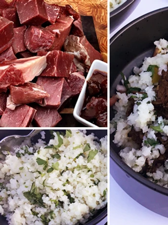 Simple Way Make Recipe Wagyu Beef Barbacoa Bowls with Cilantro Cauliflower Rice that is  Makes Drooling, Really Delicious}