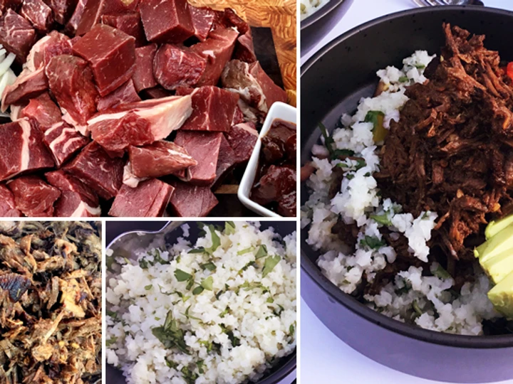 Simple Way Make Recipe Wagyu Beef Barbacoa Bowls with Cilantro Cauliflower Rice that is  Makes Drooling, Really Delicious}
