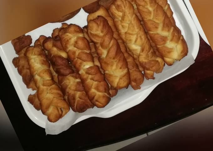 Cara Gampang Membuat Braided donuts Anti Gagal