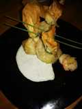 Shrimp Phyllo Pouches with Blue Cheese Sauce