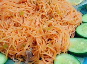 صورة لوصفة سباغيتي بالخضار روعة 🍝🥗
