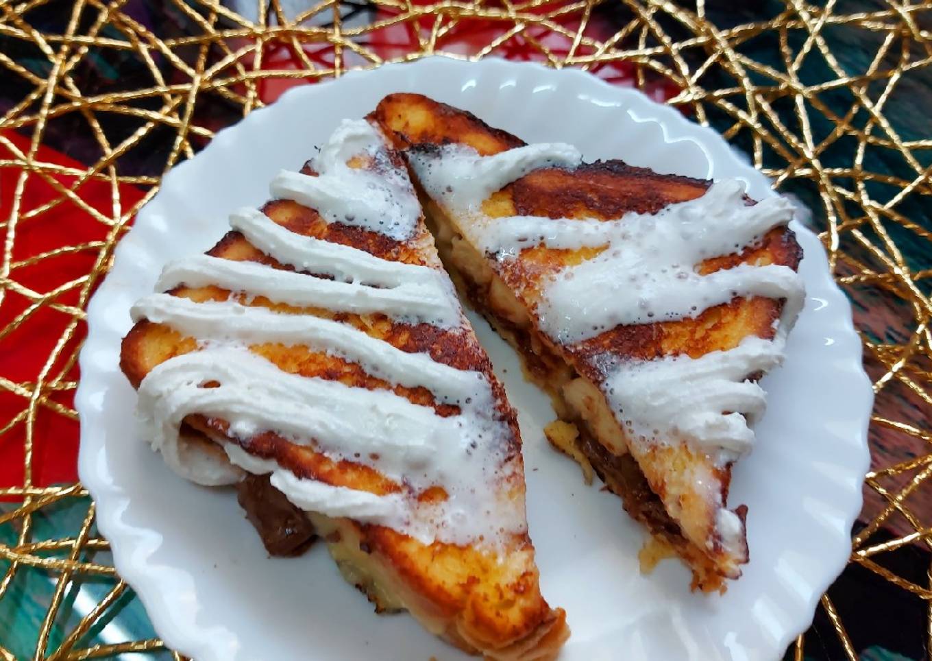 Chocolate burst cheesy French Toast