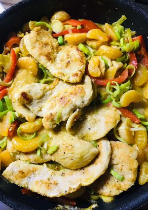 Mandarinos csirkemell recept fotója