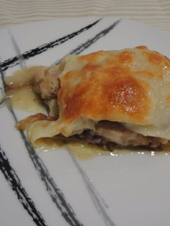 Una foto de Lasaña de pollo y pera (Vídeo)