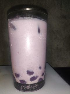 Foto resep Taro milk boba "susu ubi ungu dan boba"