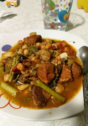 Una foto de Estofado de garbanzos fit