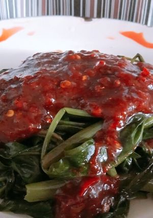 Foto resep Rujak kangkung