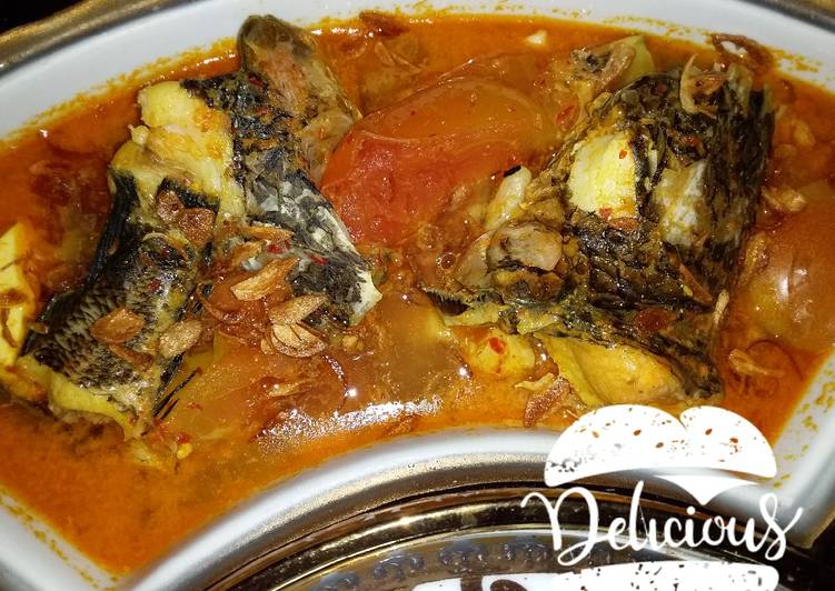 Gulai tahu kepala Ikan gabus